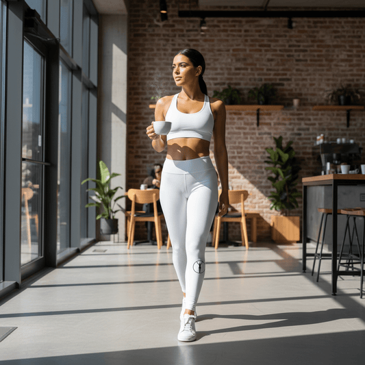 Leggings Bianco Premium Yoga | Legion Active - Abbigliamento Sportivo Premium