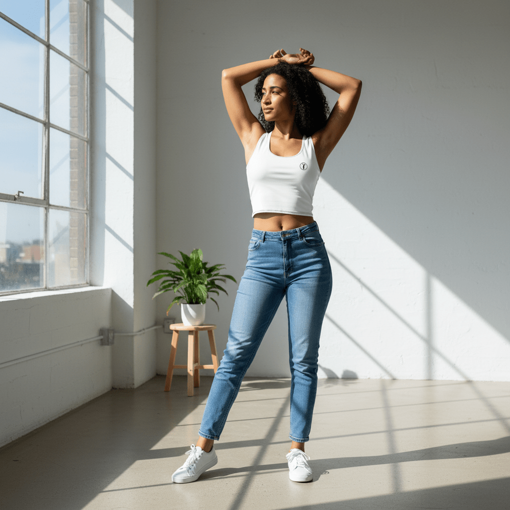 Origin Crop Top Bianco | Legion Active | Legion Active - Abbigliamento Sportivo Premium