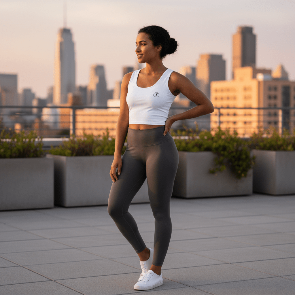 Origin Crop Top Bianco | Legion Active | Legion Active - Abbigliamento Sportivo Premium