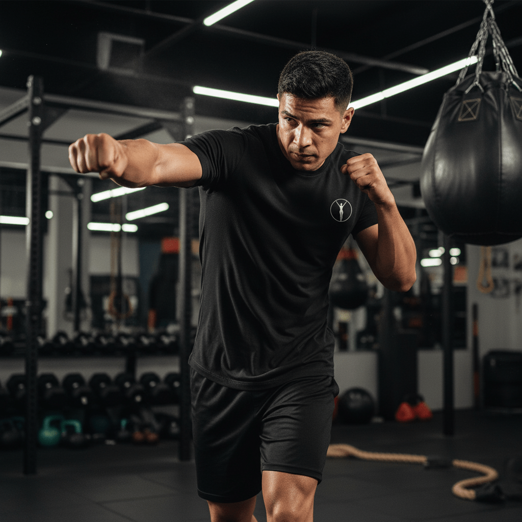 Legion Active Origin Logo Bianco Tee | Athletic Unisex Apparel | Legion Active - Abbigliamento Sportivo Premium