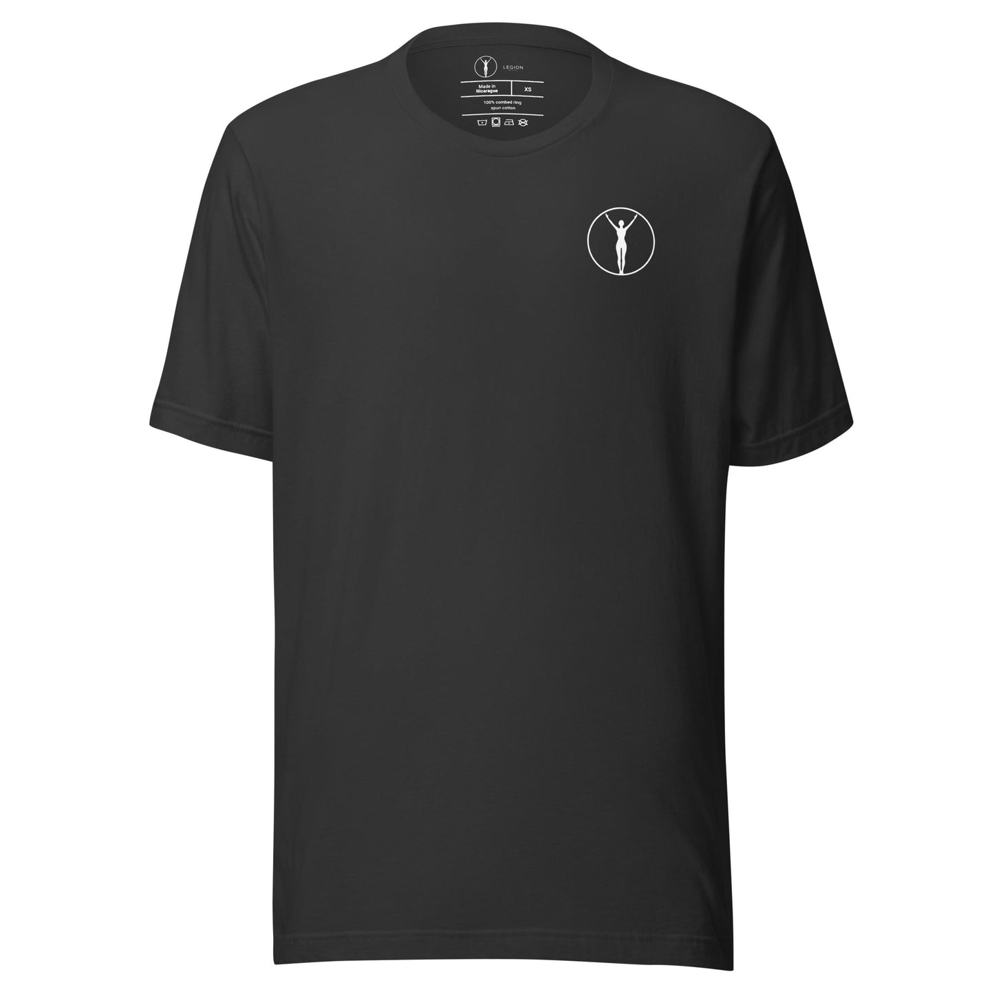 Legion Active Origin Logo Bianco Tee | Athletic Unisex Apparel | Legion Active - Abbigliamento Sportivo Premium
