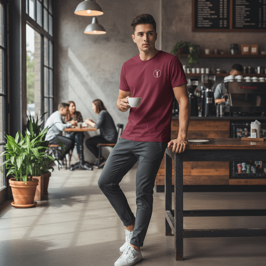 Legion Active Origin Logo Bianco Tee | Athletic Unisex Apparel | Legion Active - Abbigliamento Sportivo Premium